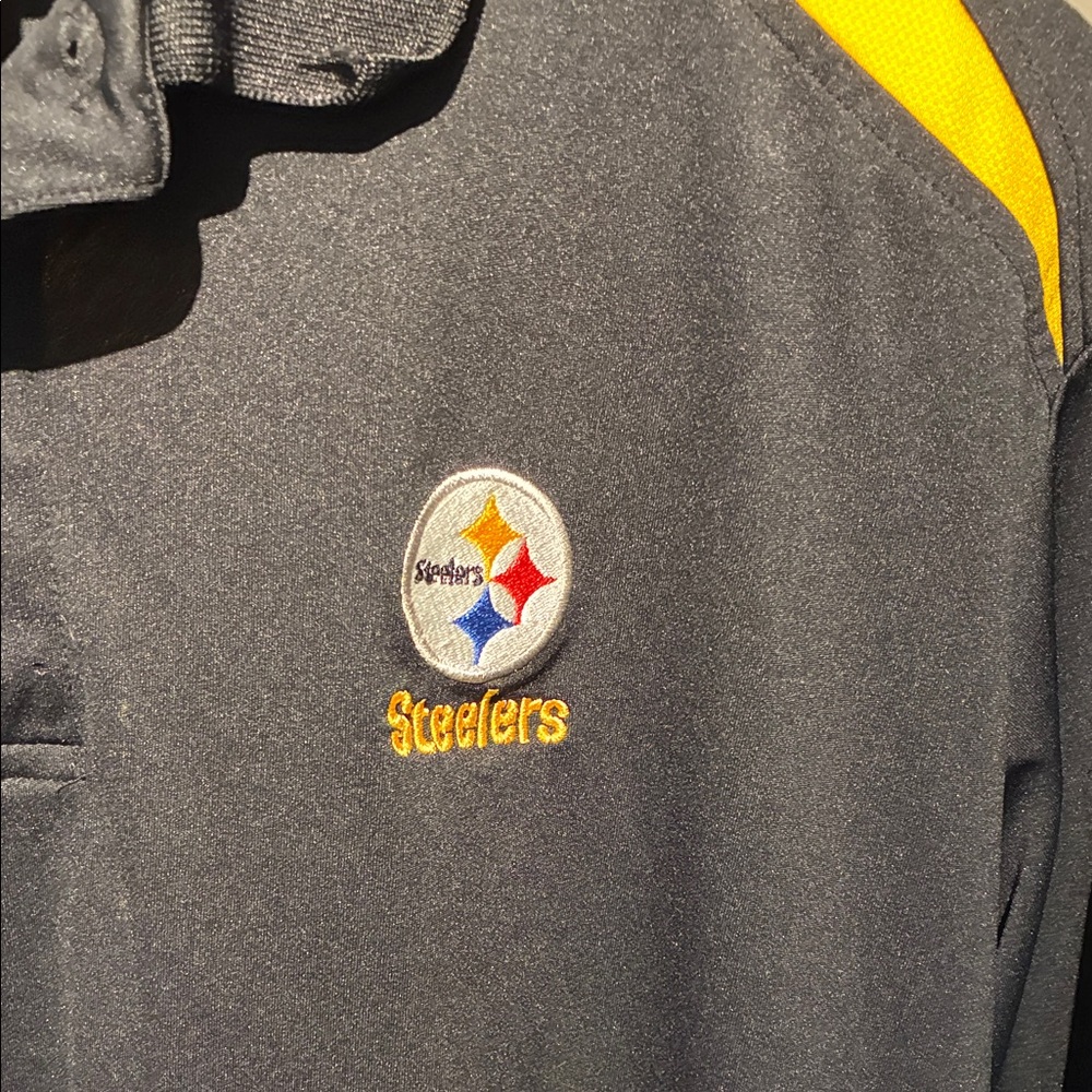Steelers🎉HP🎉NFL Men's Polo Shirt - Picture 2 of 6
